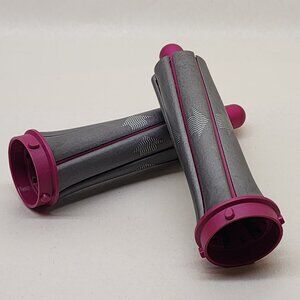 Dyson Airwrap 30mm Curling Barrels / Genuine Parts / Nickel/Fuchsia / L&R Pair